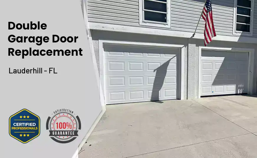 Double Garage Door Replacement Lauderhill - FL 