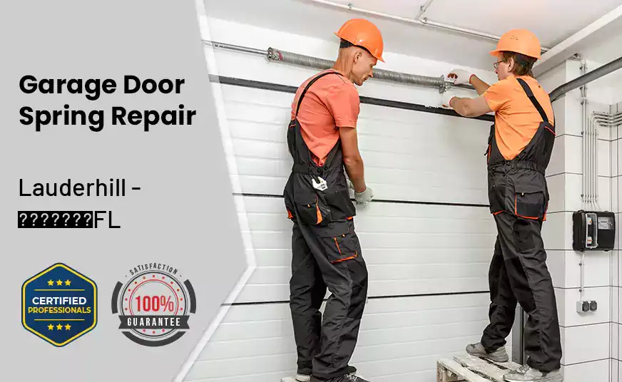 Garage Door Spring Repair Lauderhill - FL 