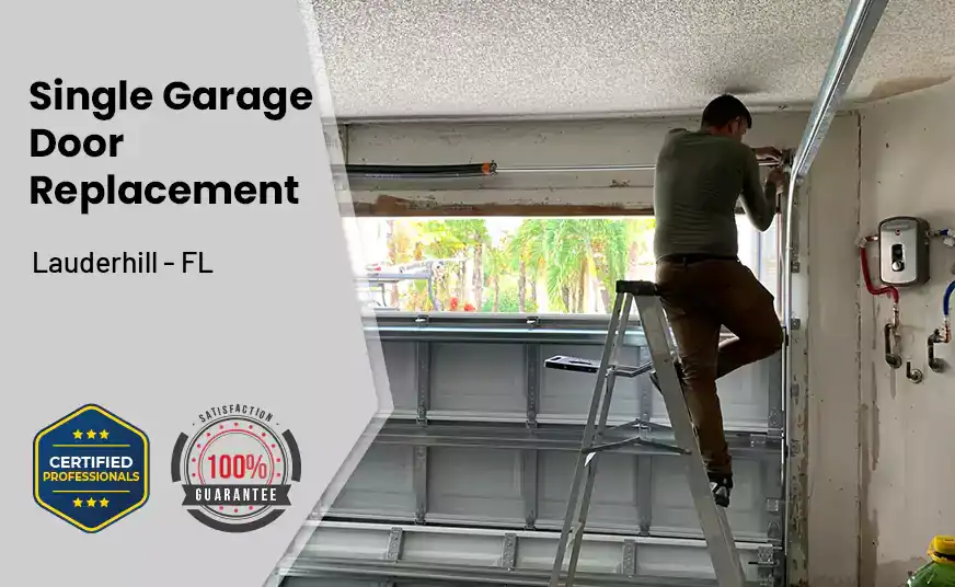 Single Garage Door Replacement Lauderhill - FL 